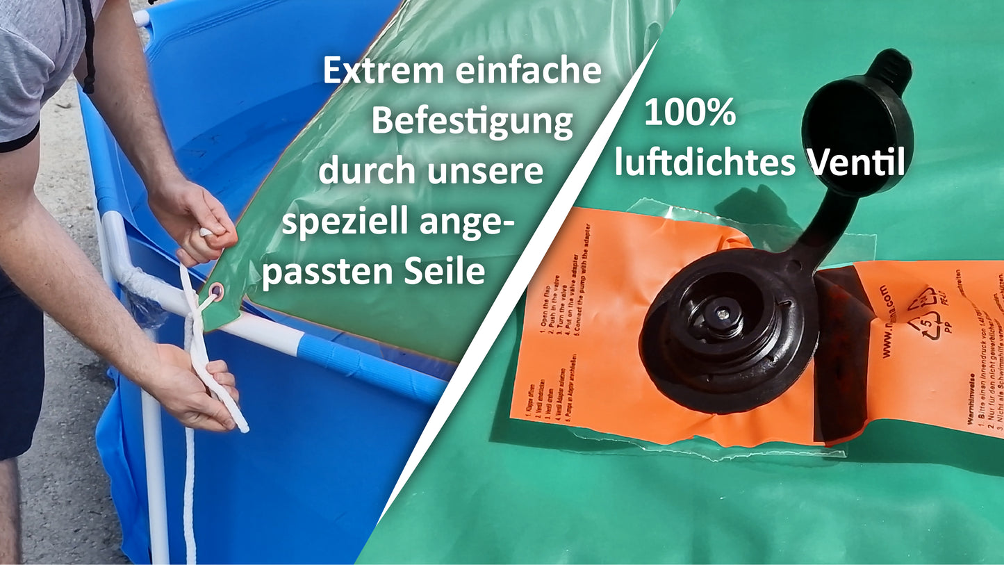 Loxis® XXL Pool Luftkissen | Pool Polster | Poolkissen | Winterkissen | Luftkissen Pool