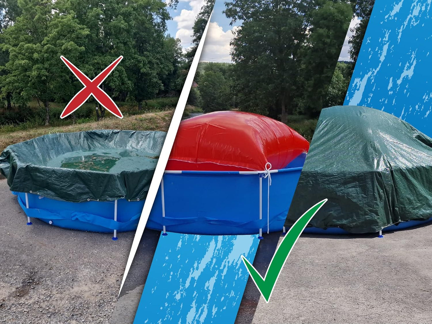 Loxis® XXL Pool Winterkissen | Poolkissen um ihren Pool winter fest zu machen!